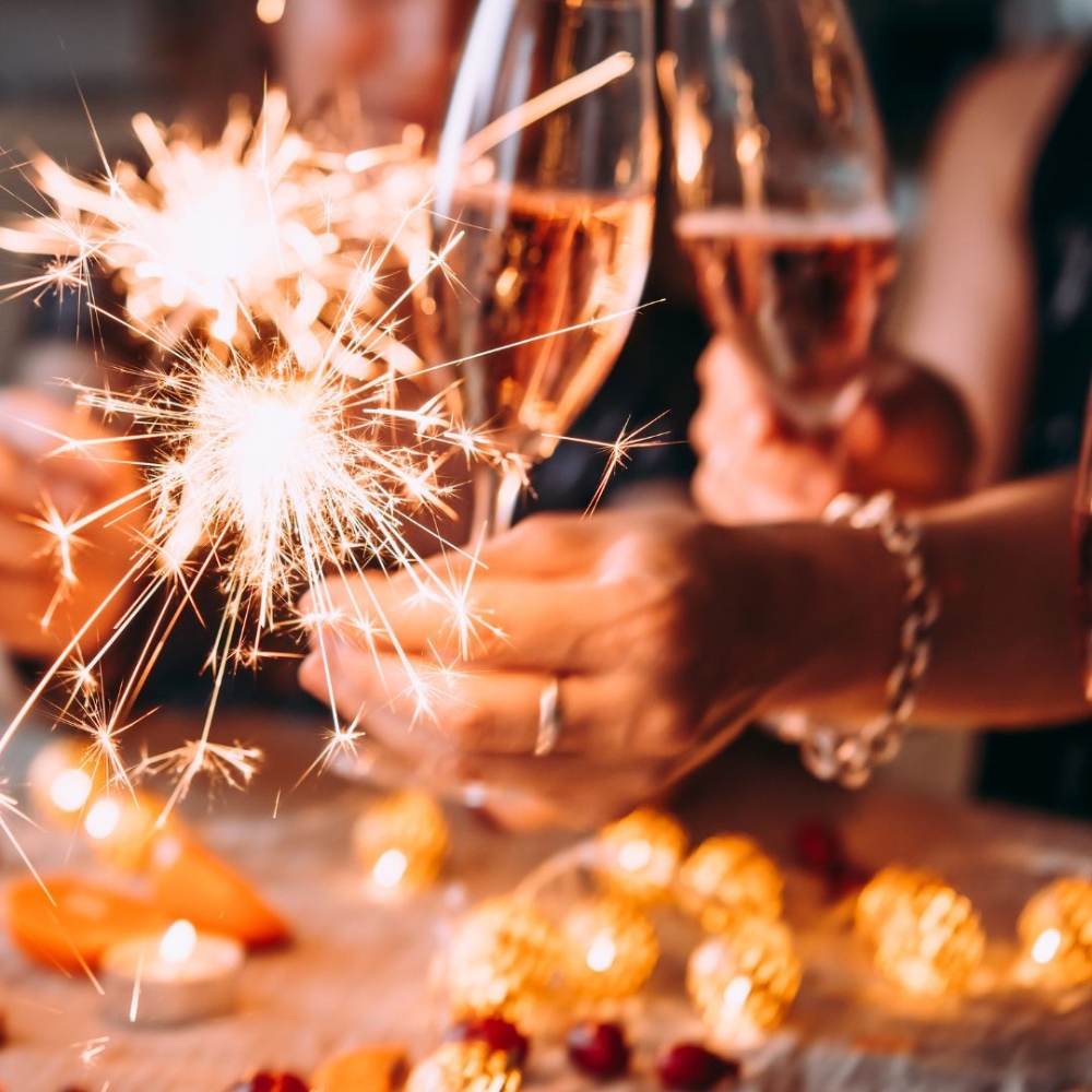 Champane and Fireworks